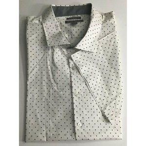 Men's Stretch Short Sleeve Polka Dots Shirt 5XL